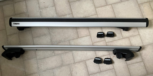 Thule Wingbar Evo 108 with Evo Raised Rail feet, USED, 30% OFF