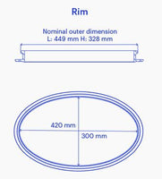 Kajak Sport Oval Hatch Rim (2 Sizes)