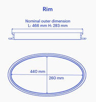 Kajak Sport Oval Hatch Rim (2 Sizes)